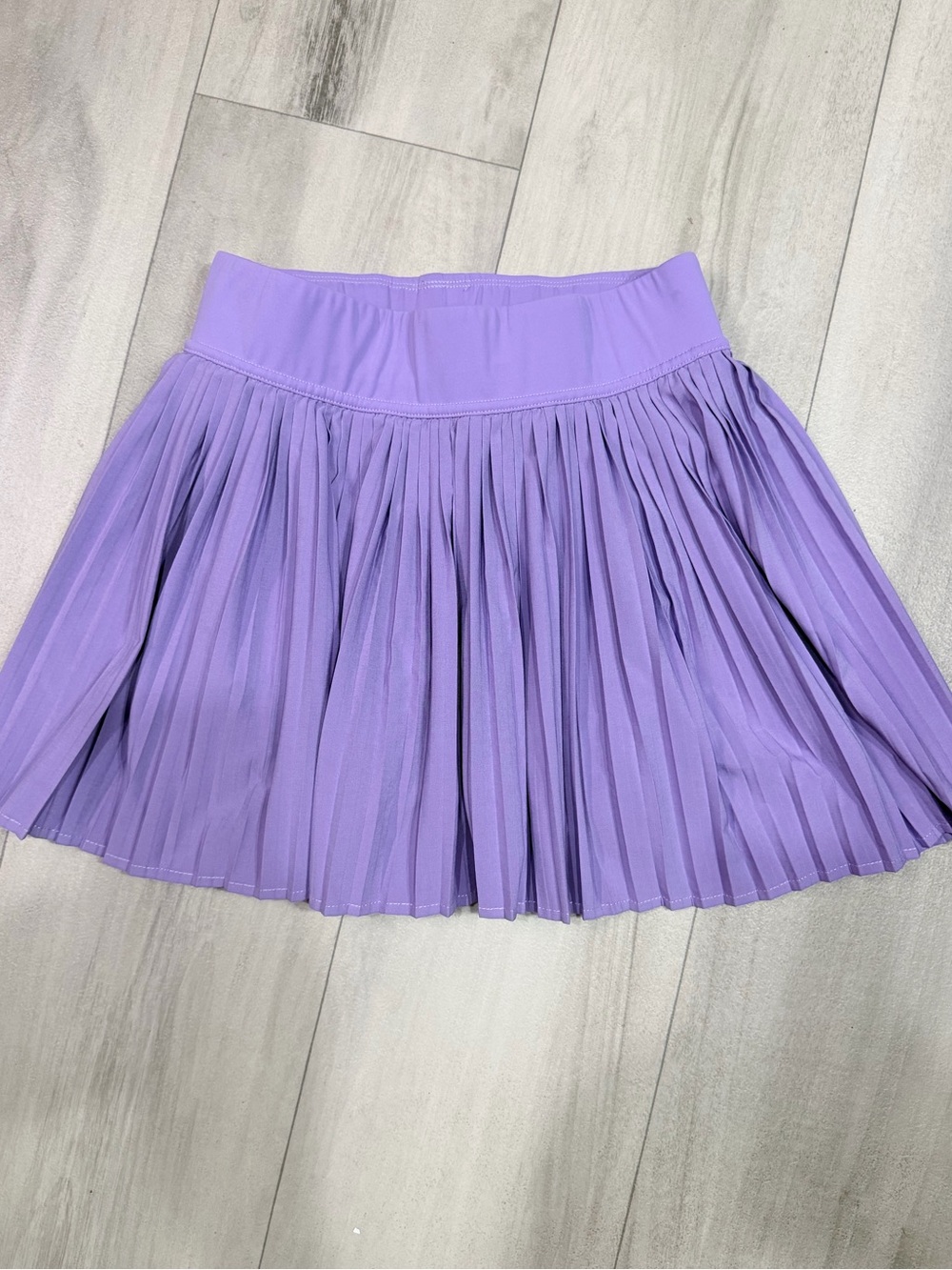 Pleated Lavender Mini Skirt - Women's Skirt